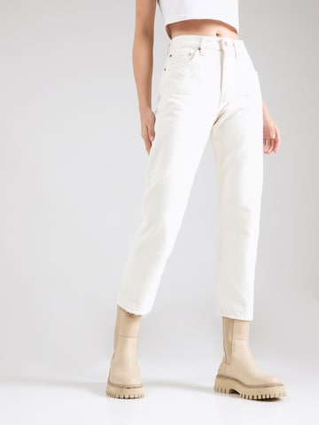 LEVI'S ® Regular Jeans '501  Crop' in Wit: voorkant