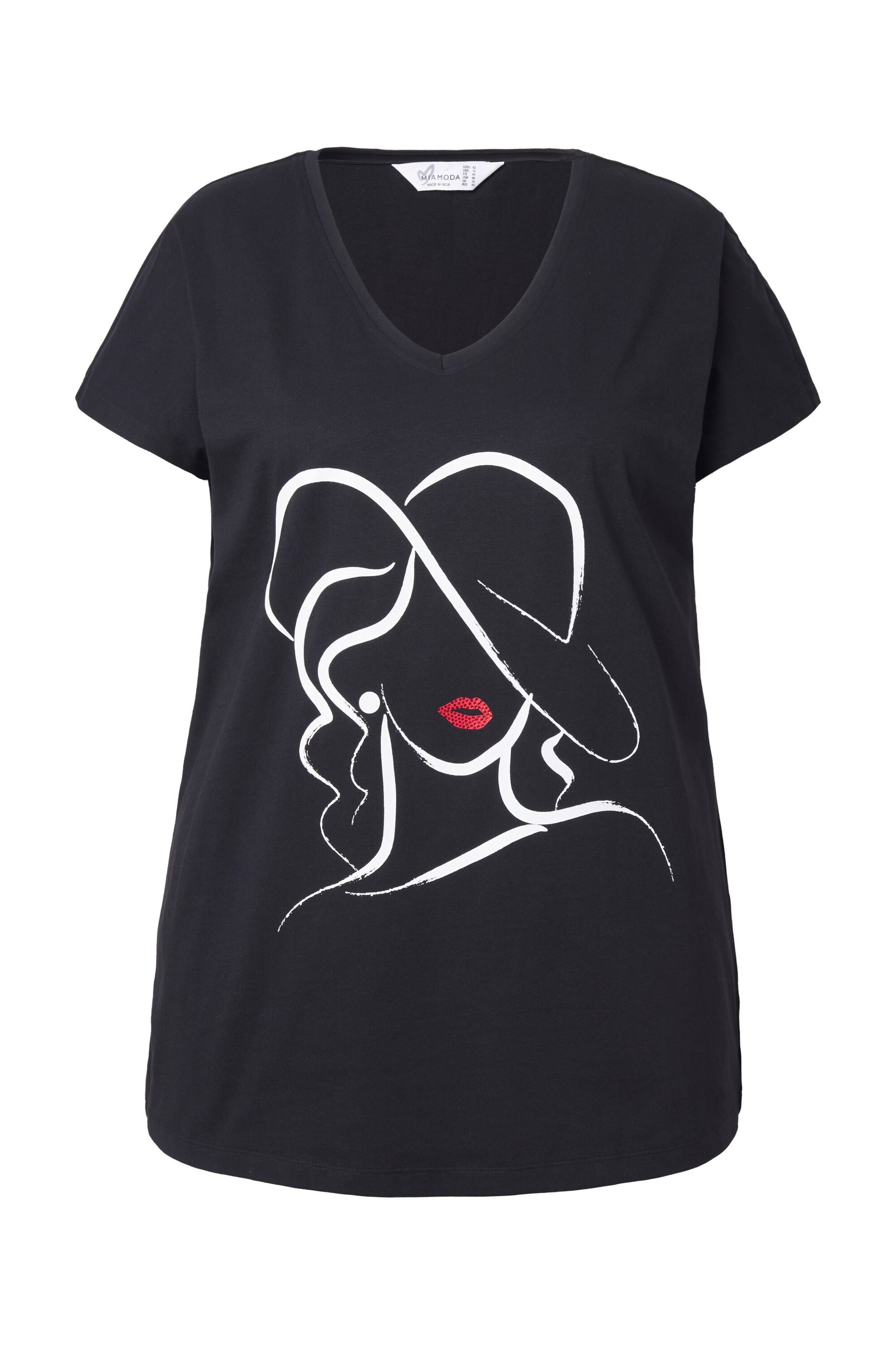 MIAMODA Shirt in Zwart: voorkant