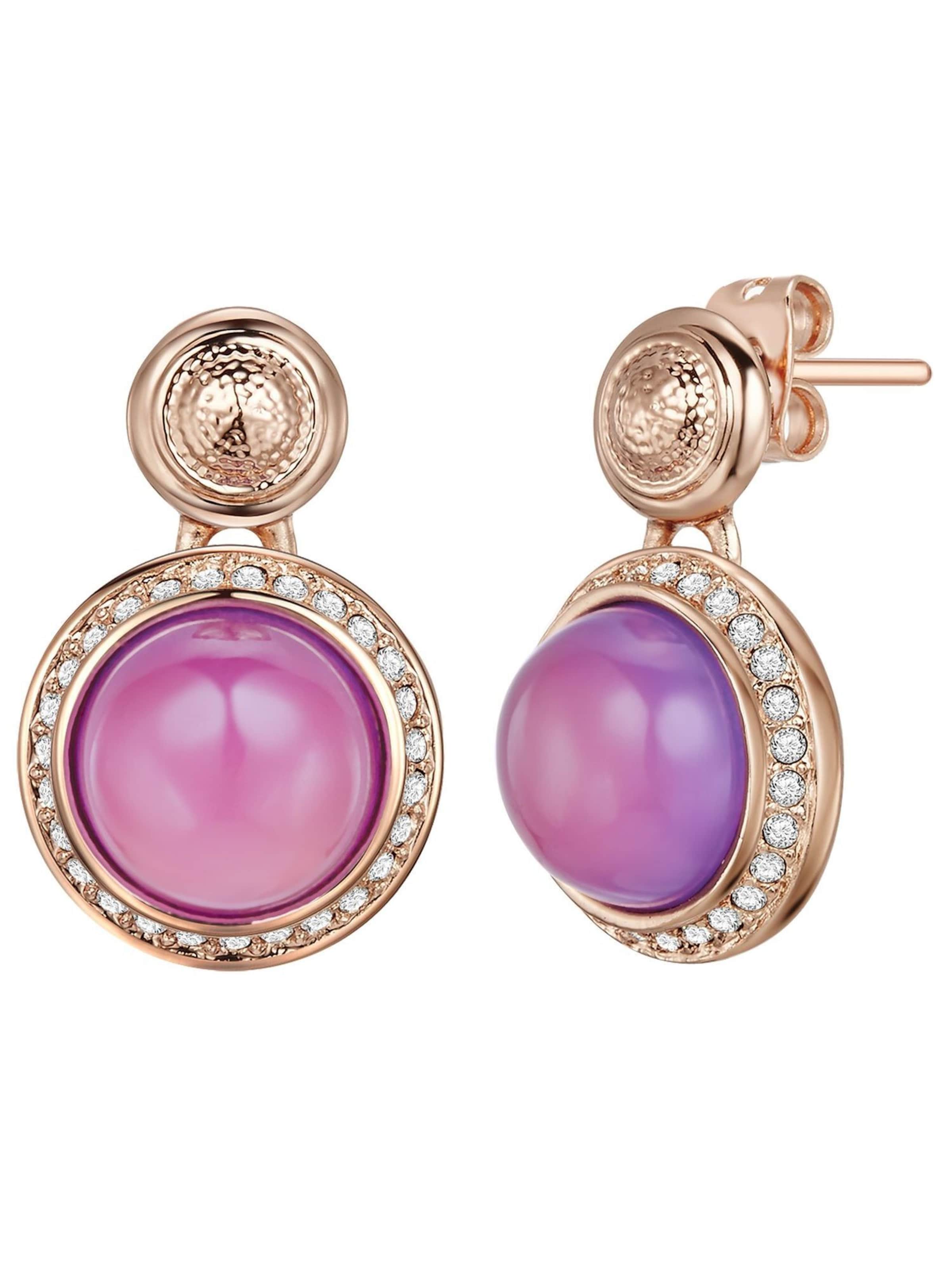 Boucles d'oreilles Lulu & Jane en or : devant