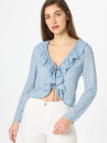 Abercrombie & Fitch Bluse in Blau: predná strana