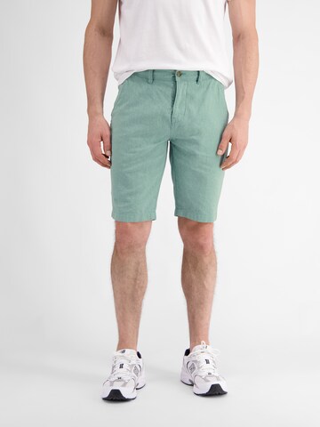 LERROS Regular Chino Pants in Green: front