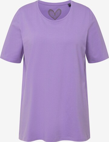 T-shirt Ulla Popken en violet : devant