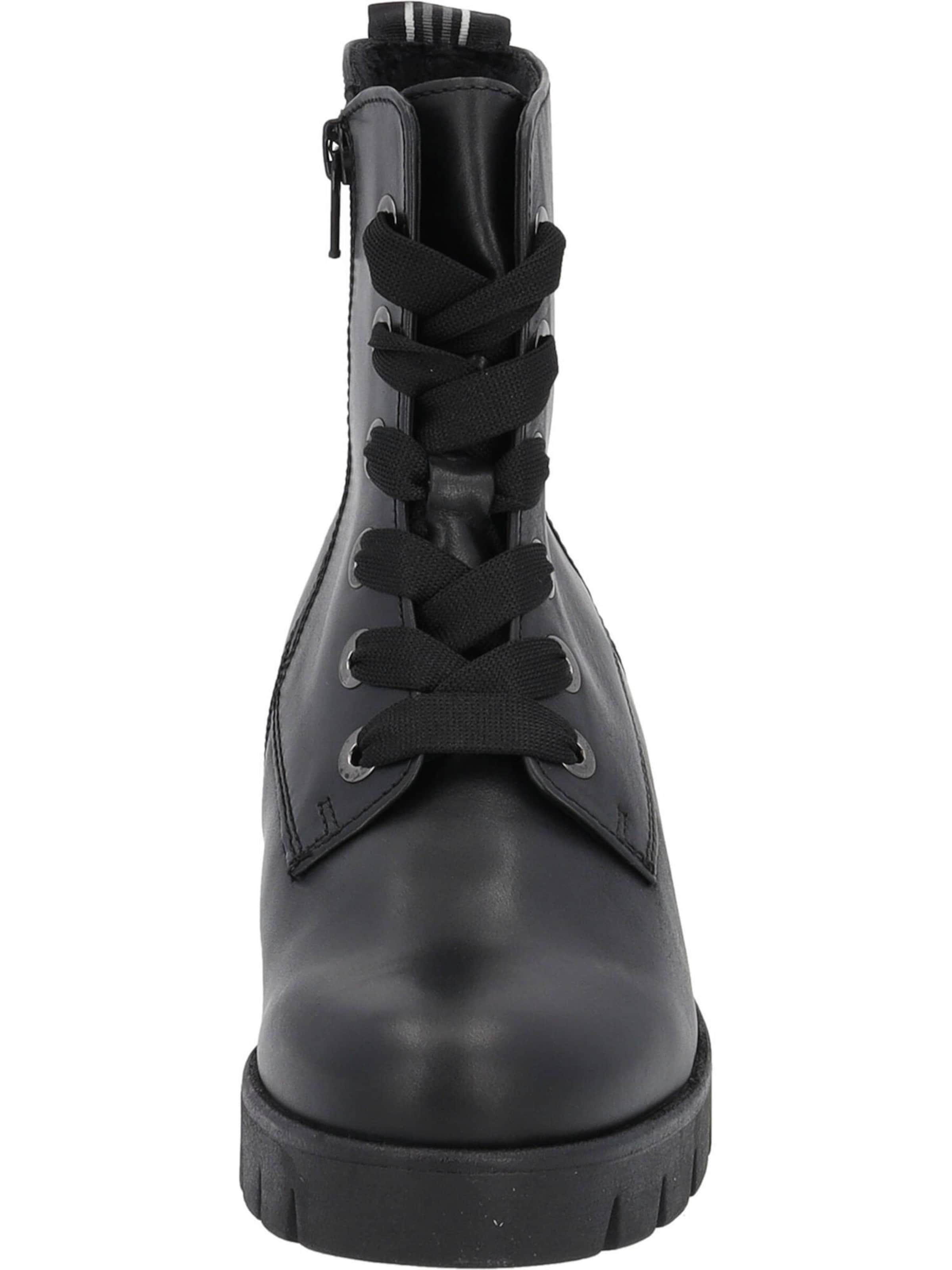 GABOR Lace-up bootie in Black