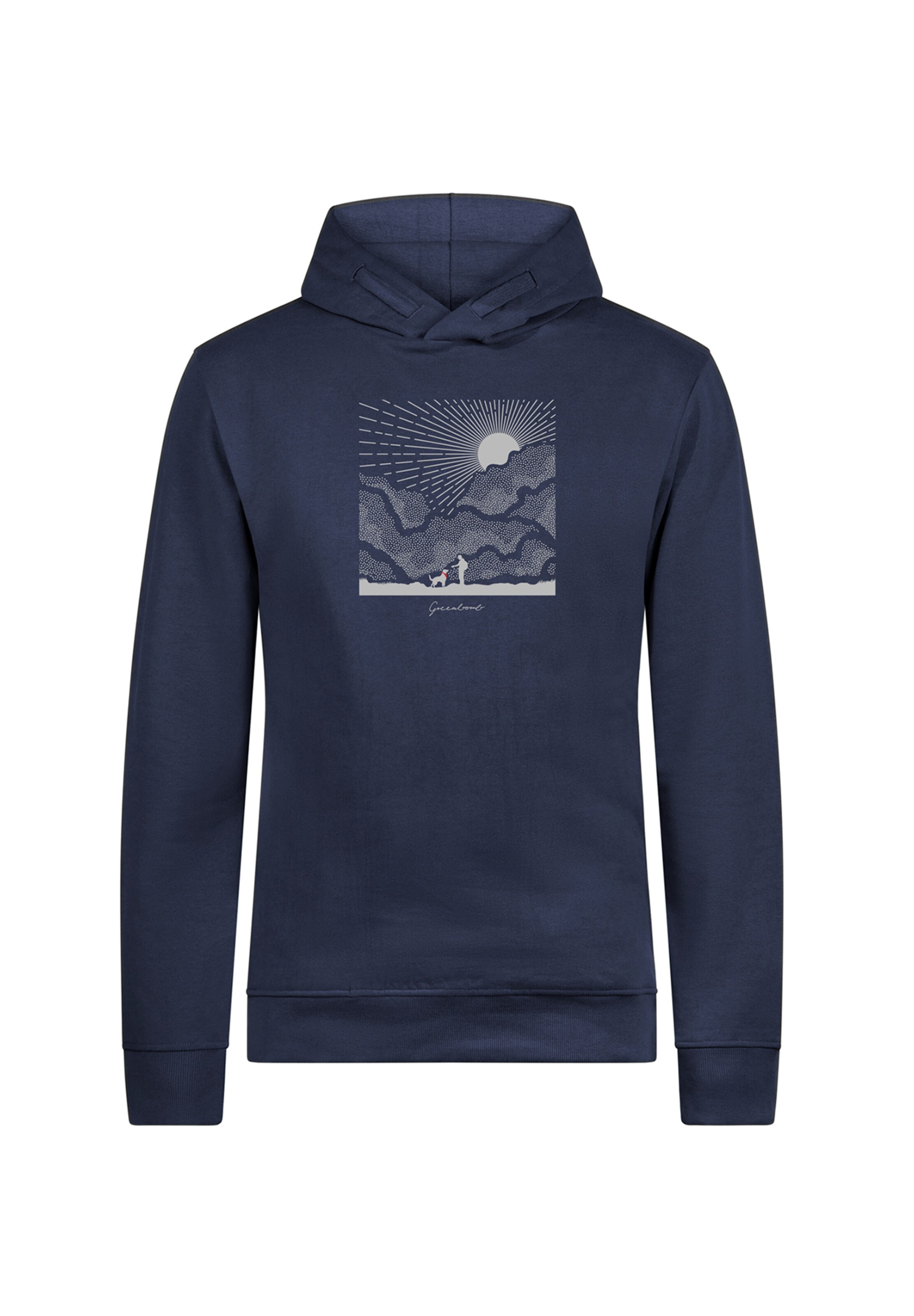 GREENBOMB Sweatshirt 'Nature Friends' in Blauw: voorkant