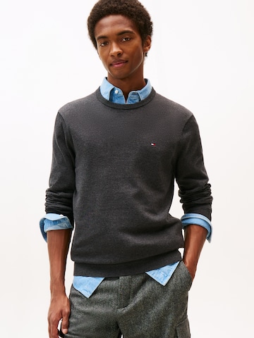 TOMMY HILFIGER Sweater 'ESSENTIAL' in Grey: front