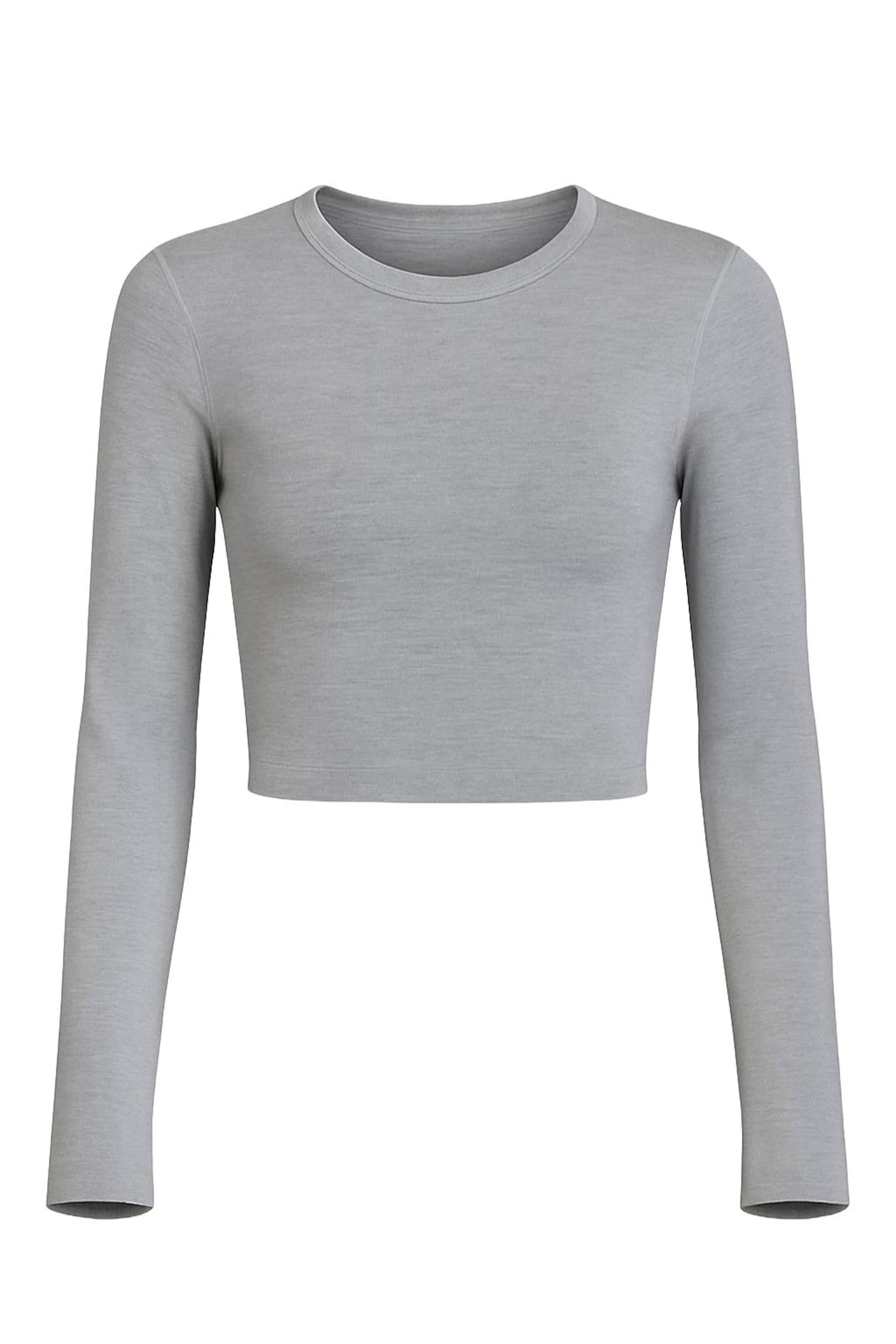 WOMAN VISION Shirt in Grijs: voorkant