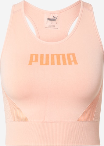 PUMA Bustier Sport-BH in Orange: predná strana