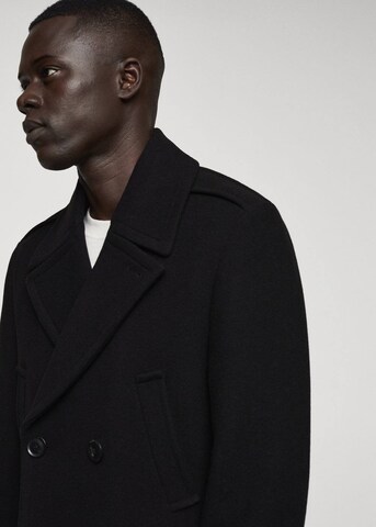 MANGO MAN Winter Coat 'Butan' in Black