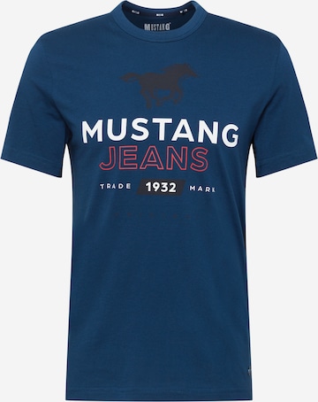 MUSTANG T-Shirt 'Alex' in Blau: front