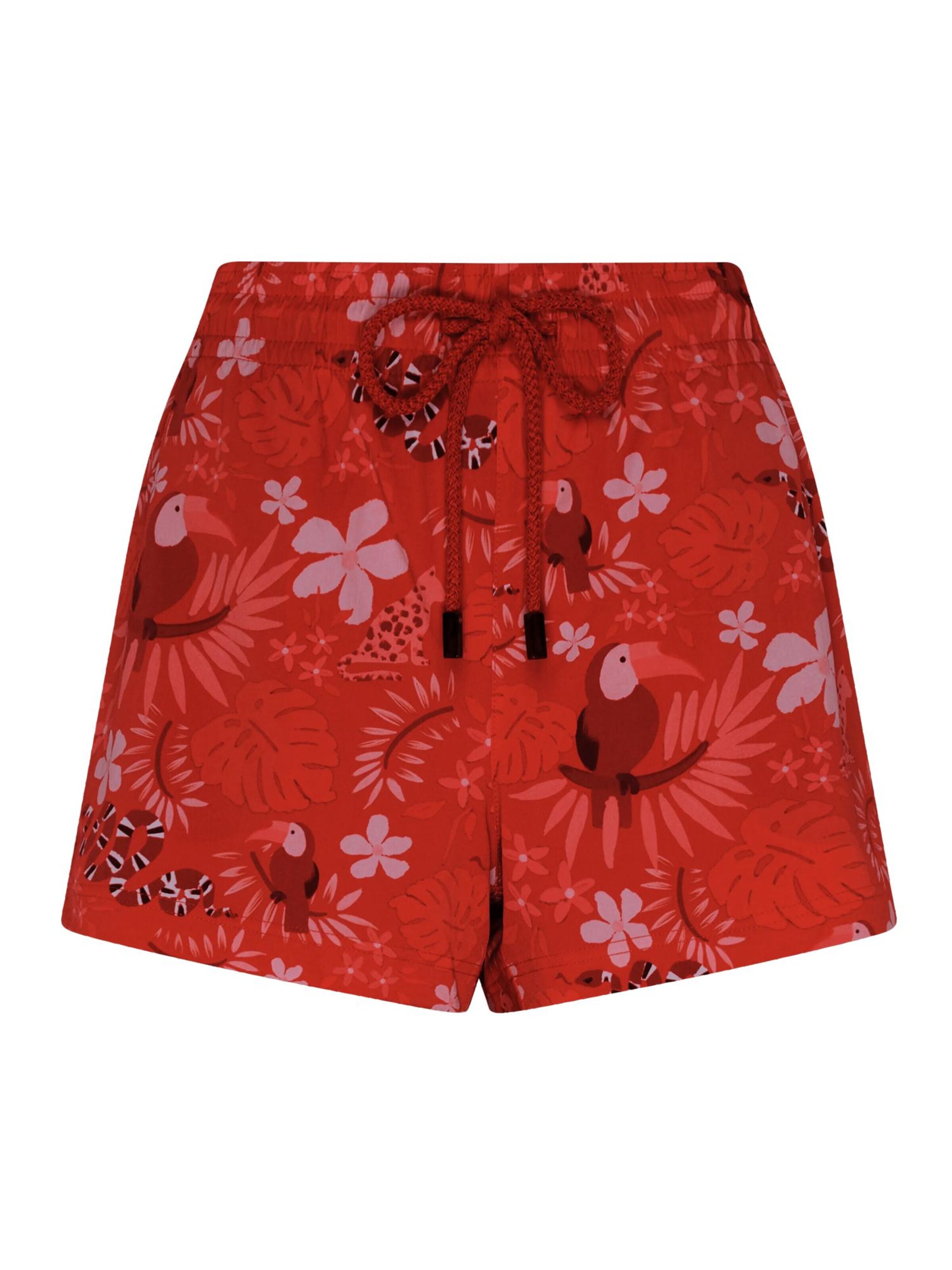 Shorts de bain Vilebrequin en rouge : devant