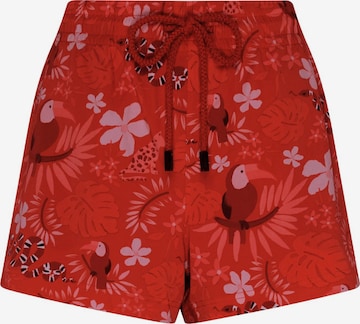 Shorts de bain Vilebrequin en rouge : devant