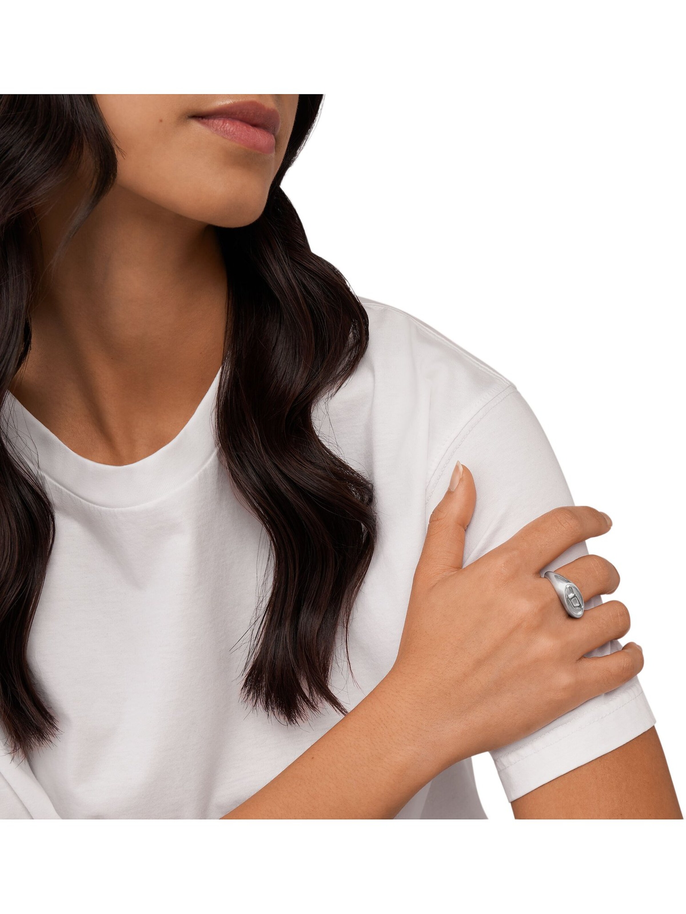 DIESEL Ring in Silver