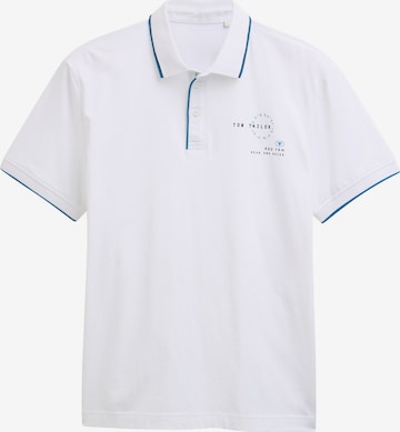 T-Shirt TOM TAILOR en blanc : devant