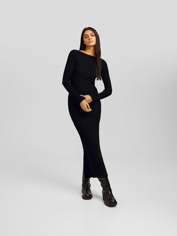 Rochie tricotat de la Bershka pe negru