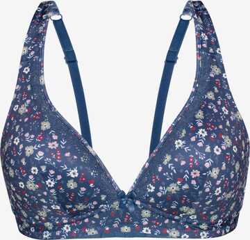 sassa T-shirt Bra 'PRINT ARRANGEMENT' in Blue