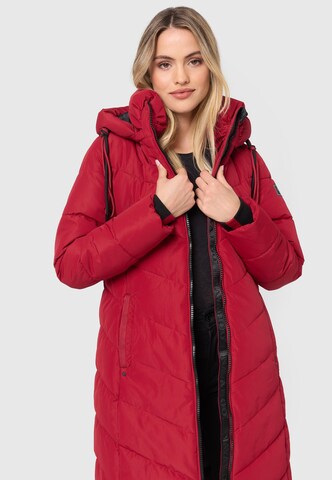 NAVAHOO Winter Coat 'Sahnekatzii XIV' in Red: front