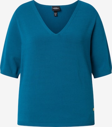 Ulla Popken Trui in Blauw: voorkant