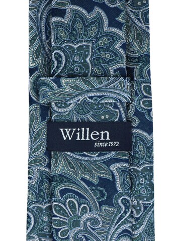 WILLEN Tie 'Marine Paisley' in Green