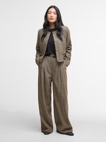 Wide leg Pantaloni cu dungă 'Sophia' de la Barbour pe maro