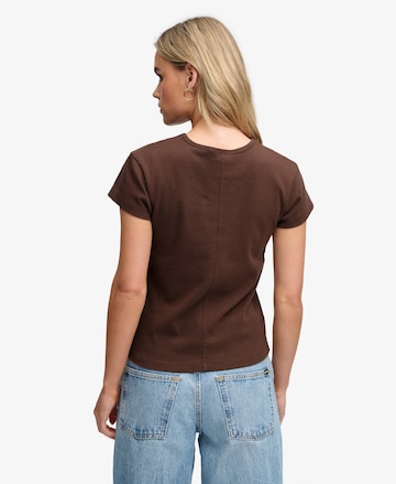 Superdry & Co T-Shirt 'Athletic Essential' in Braun