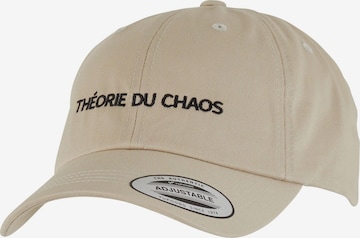 Cappello da baseball 'Theorie de Chaos' di MT Upscale in beige: frontale