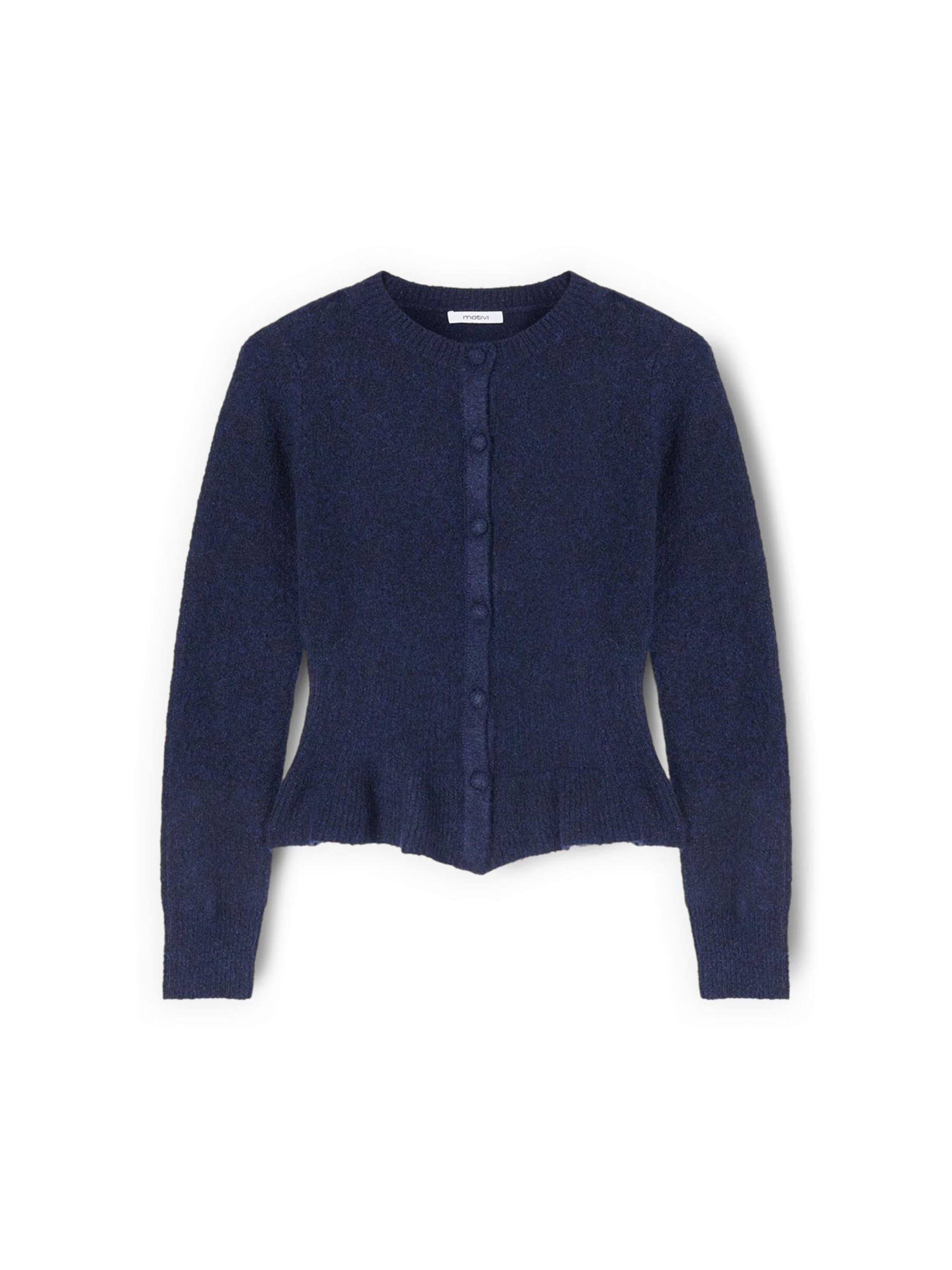 MOTIVI Strickjacke‌‌‌ in Blau: Vorderseite