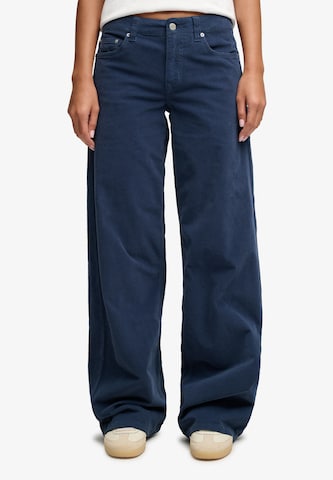 Superdry & Co Baggy Broek in Blauw: voorkant
