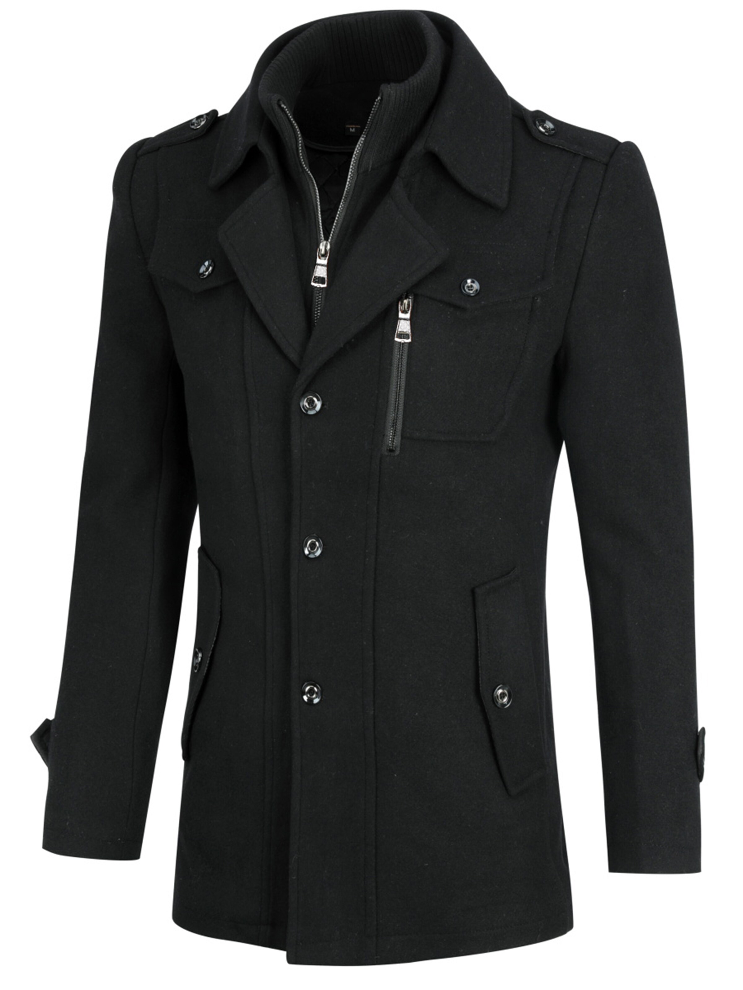 Youthup Winter Coat in Black