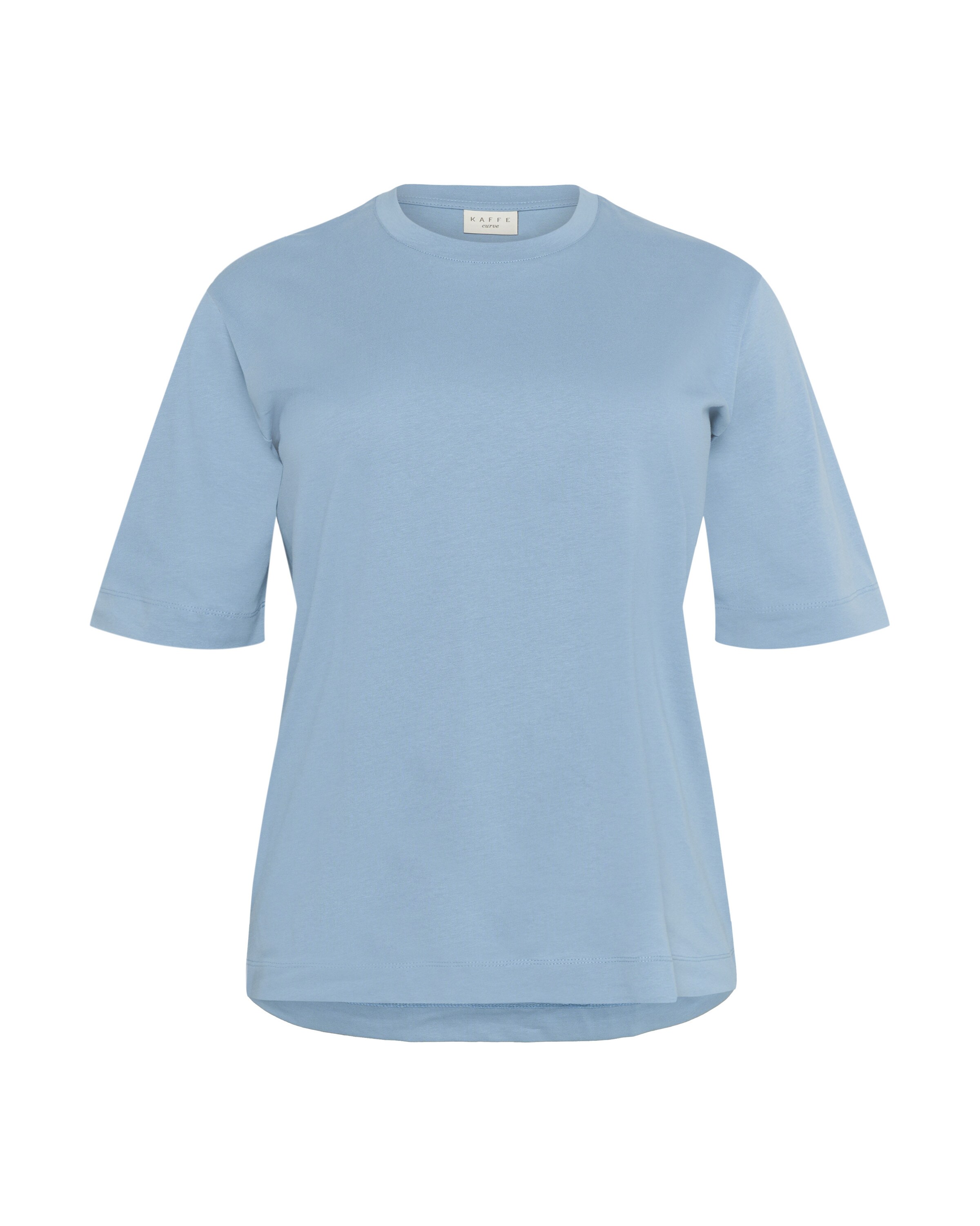 KAFFE CURVE Póló 'KCMina' - kék: elől