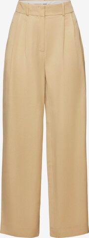 ESPRIT Bandplooibroek in Beige: voorkant