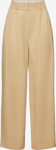 ESPRIT Bandplooibroek in Beige: voorkant