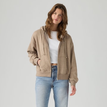 LEVI'S ® Суичъри с качулка 'Everyday' в сиво: отпред