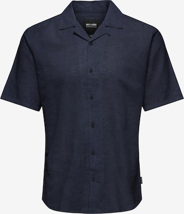 Only & Sons Slim fit Overhemd 'Caiden' in Blauw: voorkant