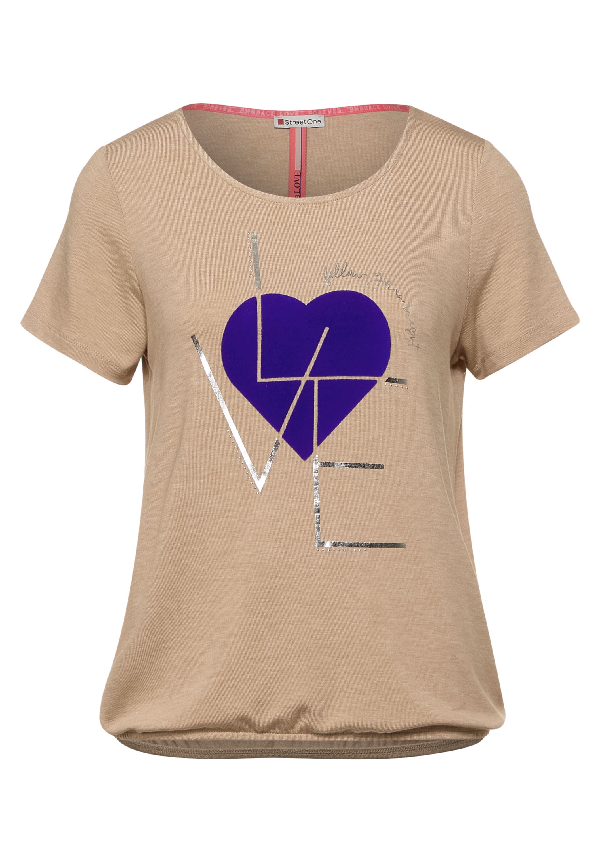 Donna 7xBRp STREET ONE Maglietta in Sabbia Donna 7xBRp STREET ONE Maglietta in Sabbia