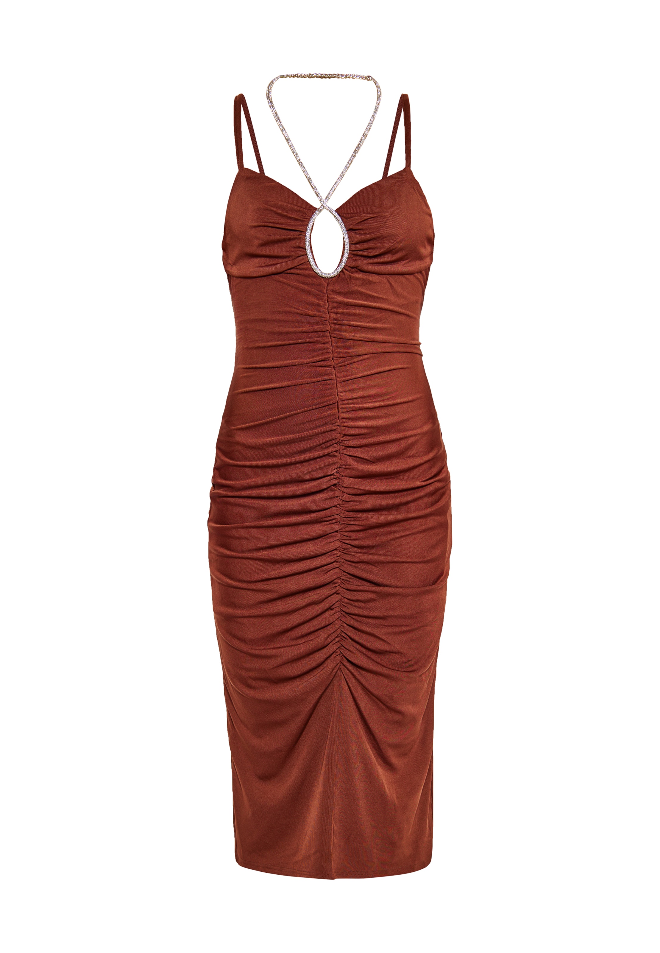 faina Φόρεμα κοκτέιλ σε κόκκινο: μπροστά