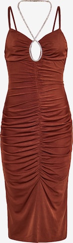 faina Sheath Dress in Brown: front