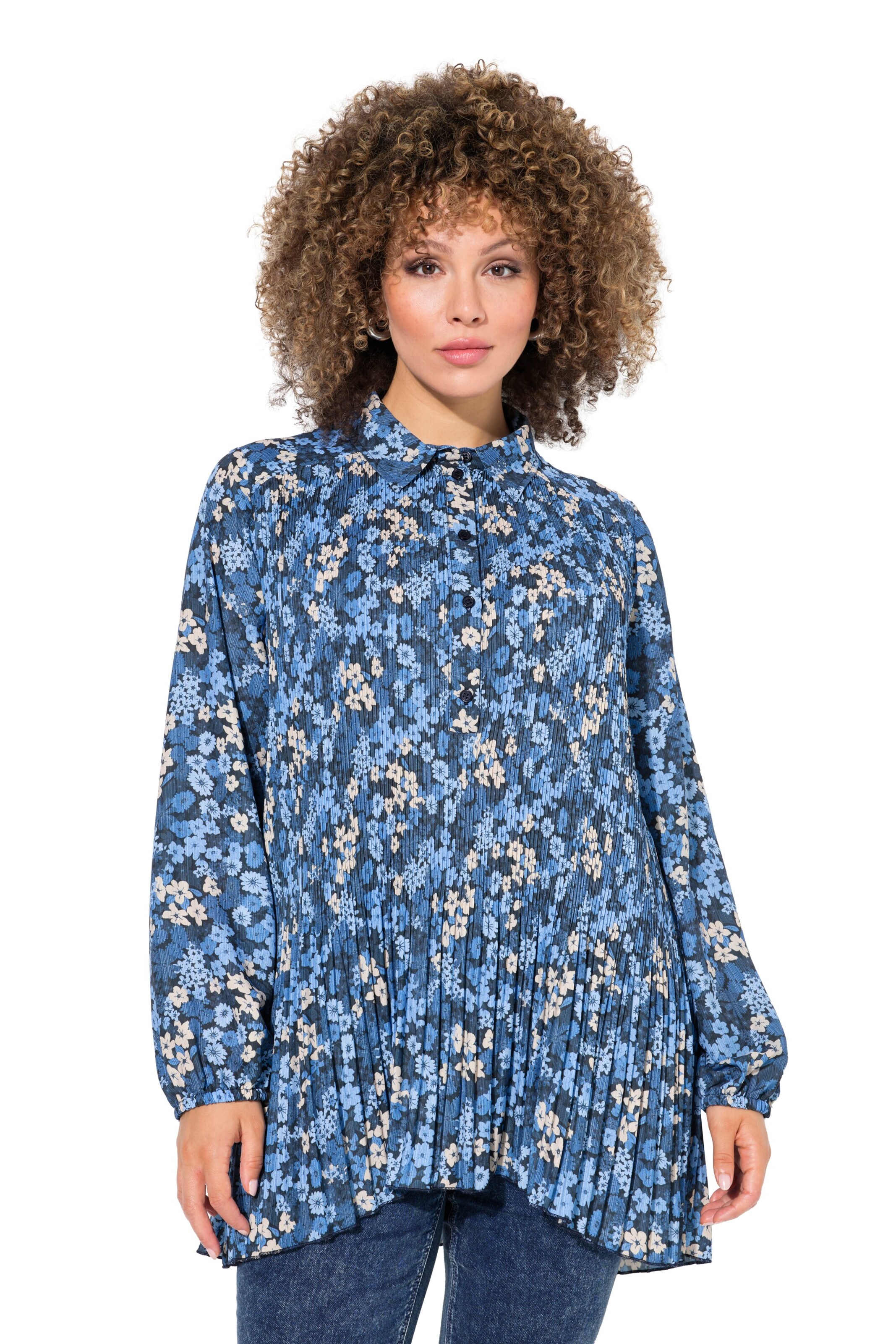 Tunique Ulla Popken en bleu : devant