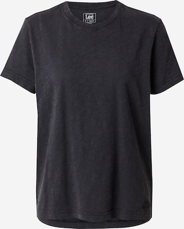 Tricou 'PERFECT' de la Lee pe negru: față