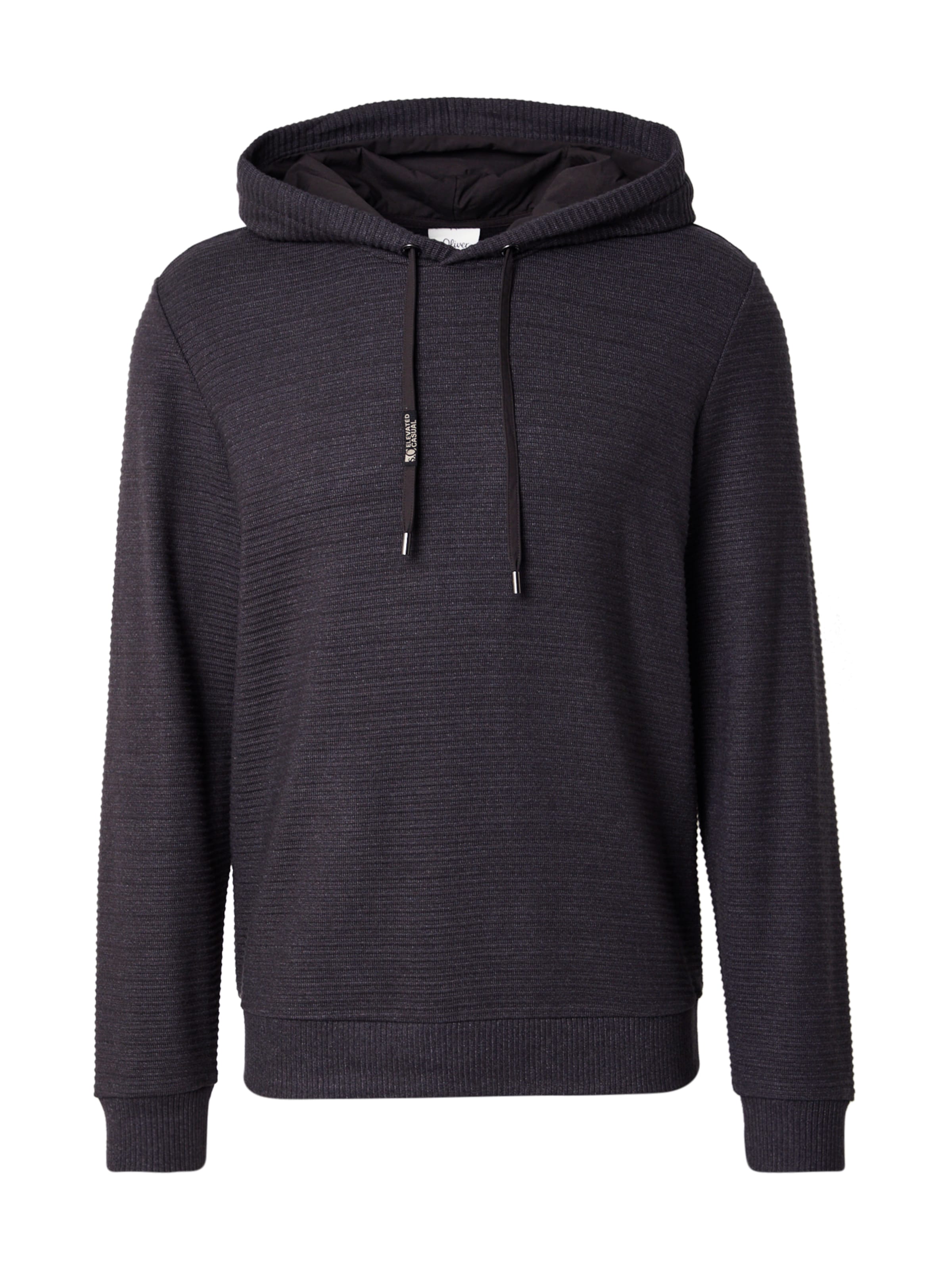 Sweat-shirt s.Oliver en noir : devant