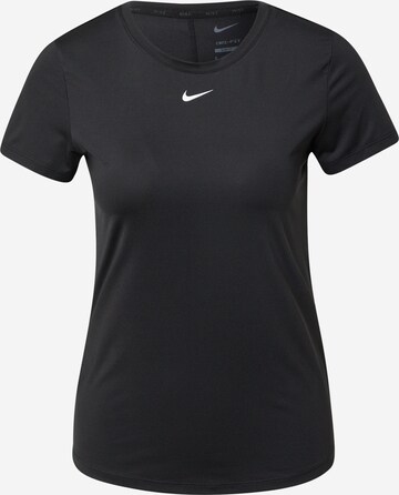 NIKE Funktionsbluse i sort: forside