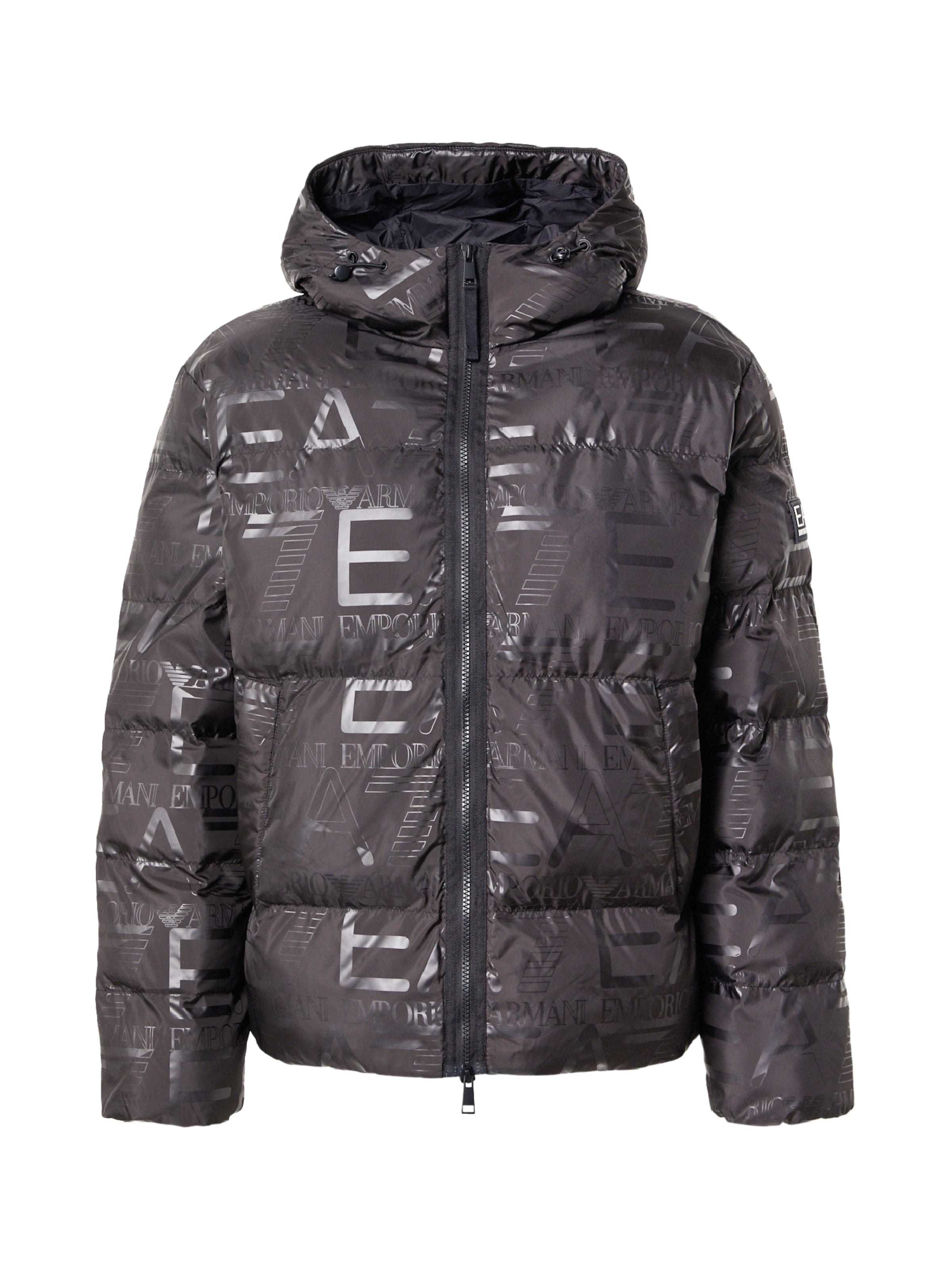 EA7 Emporio Armani Χειμερινό μπουφάν σε μαύρο: μπροστά