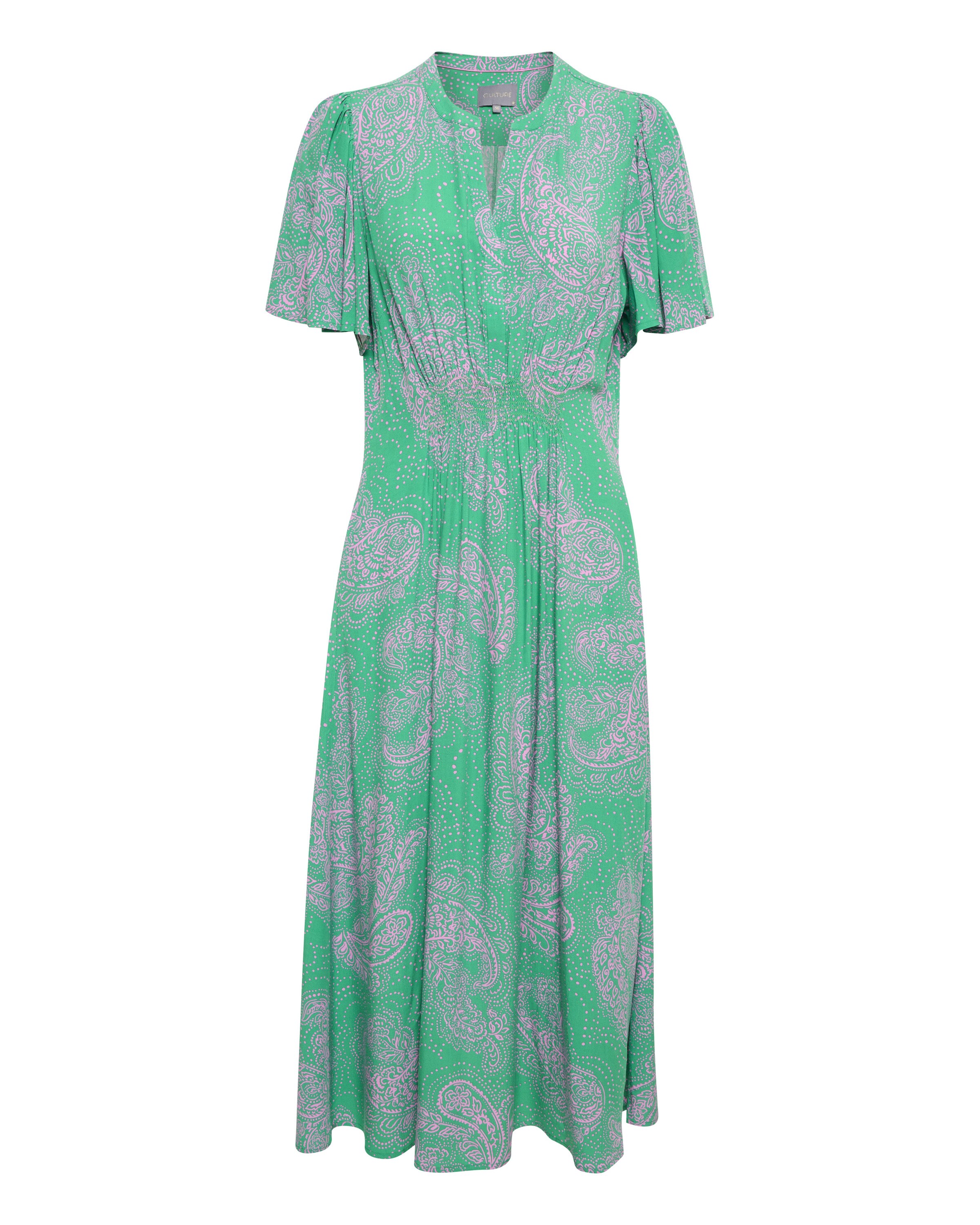 CULTURE Kjole 'Polly' i grøn: forside