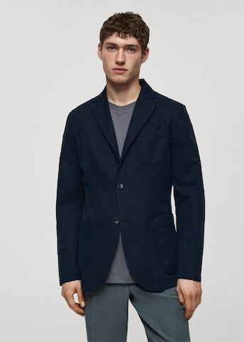 MANGO MAN Regular fit Suit Jacket 'Delave' in Blue: front