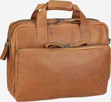 The Chesterfield Brand Document Bag 'Geneva' in Brown: front