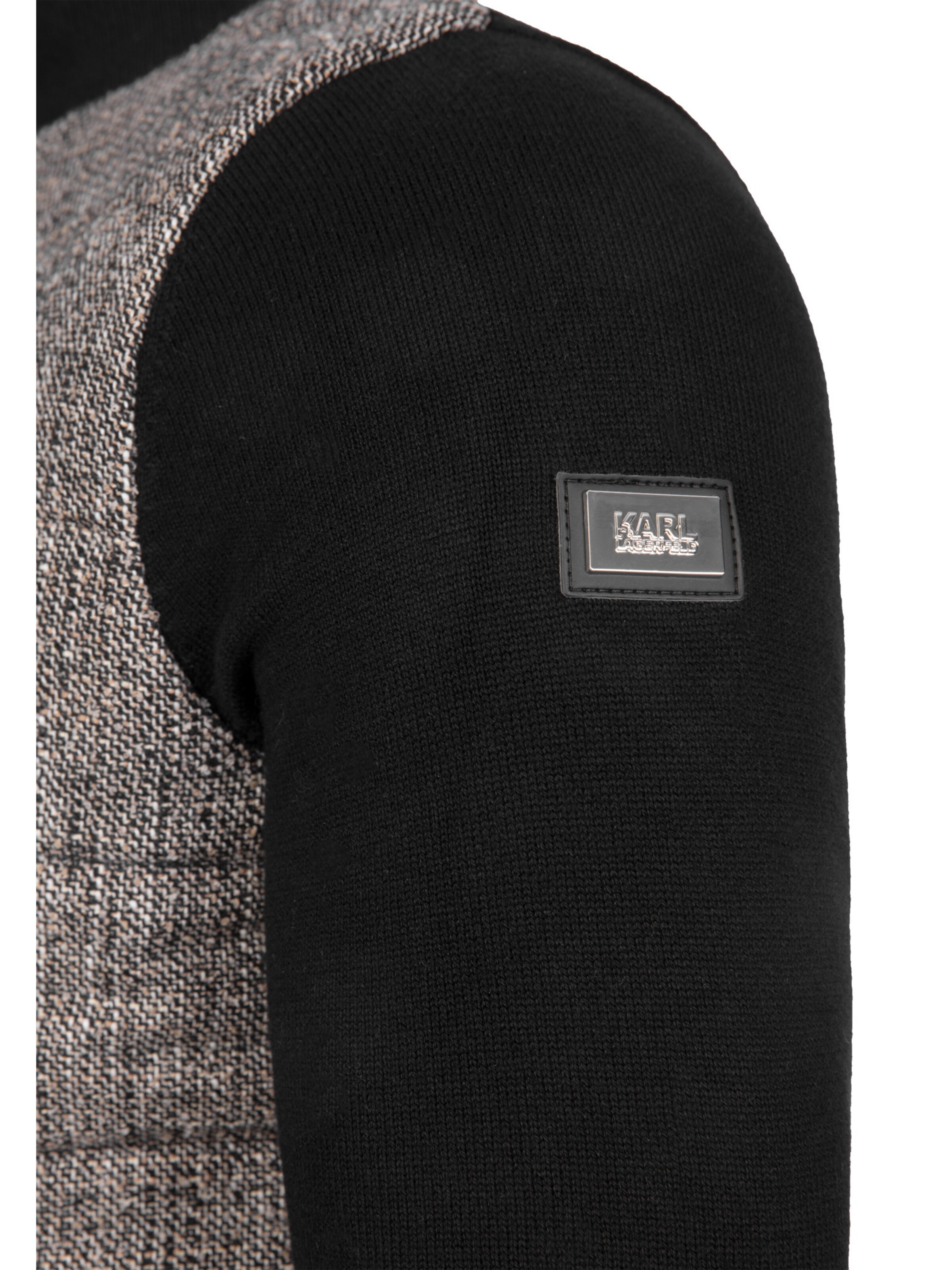 Karl Lagerfeld Strickjacke in Schwarz
