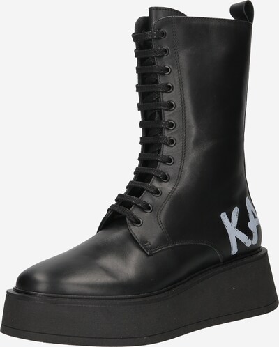 Karl Lagerfeld Lace-up boot 'ZEPHYR' in Black / White, Item view