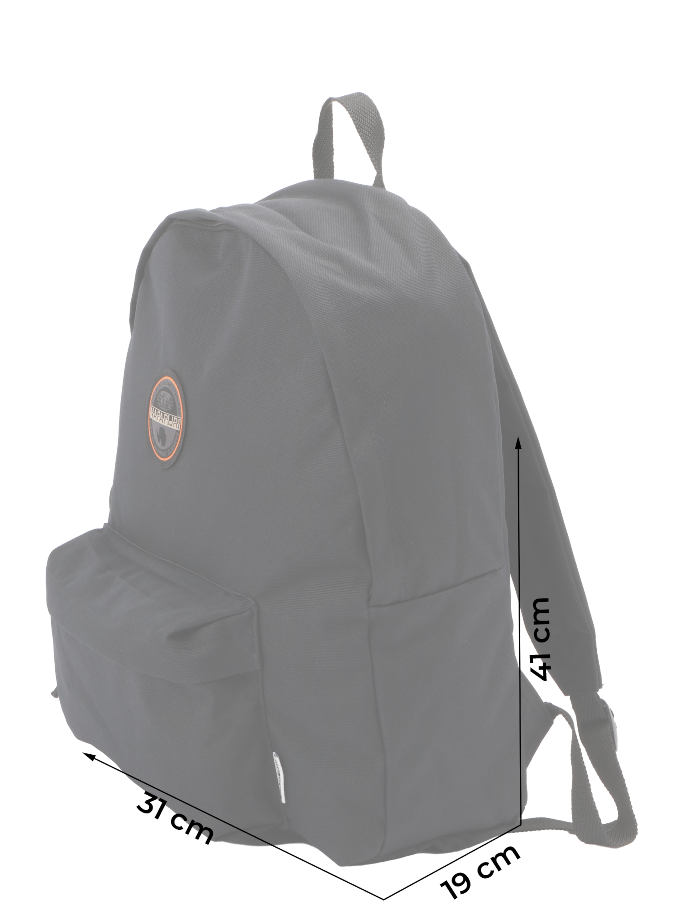 NAPAPIJRI - Mochila 'HERAS' em preto: frente