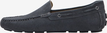 MANGO MAN Moccasins 'Driver' in Grey: front