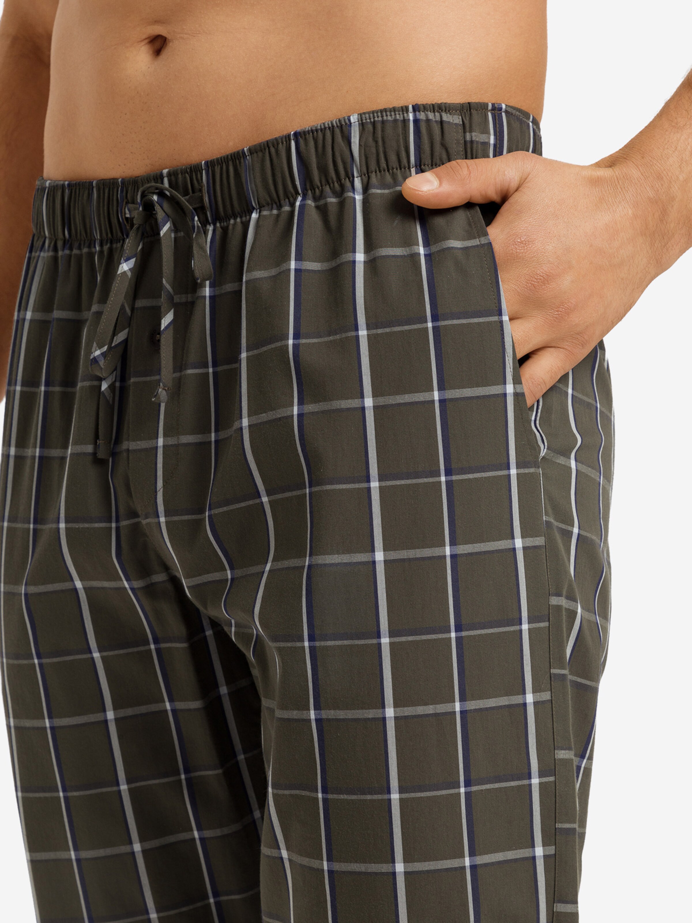 Hanro Pajama Pants ' Night & Day ' in Brown