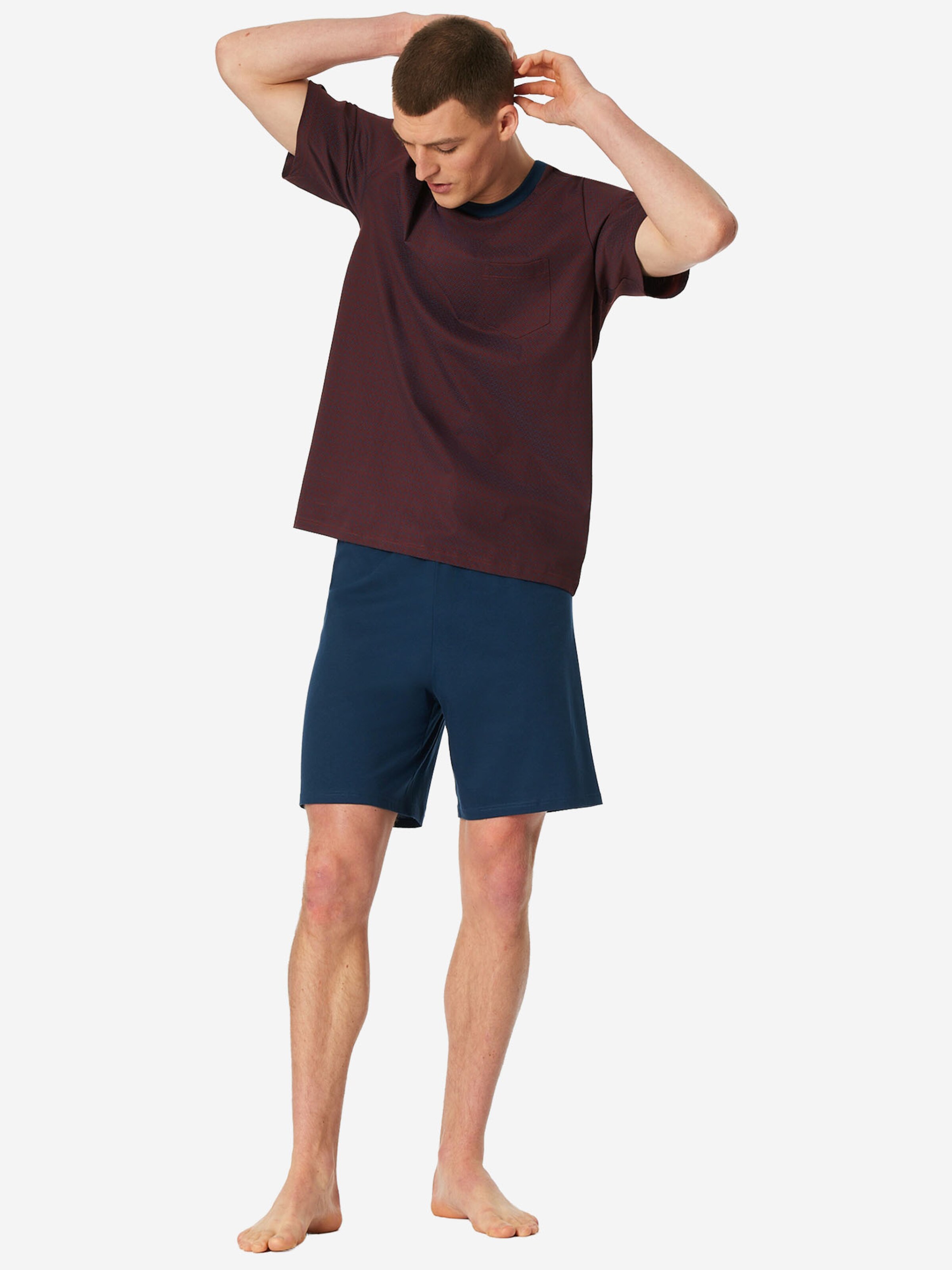 Pyjama court ' Comfort Essentials ' SCHIESSER en bleu